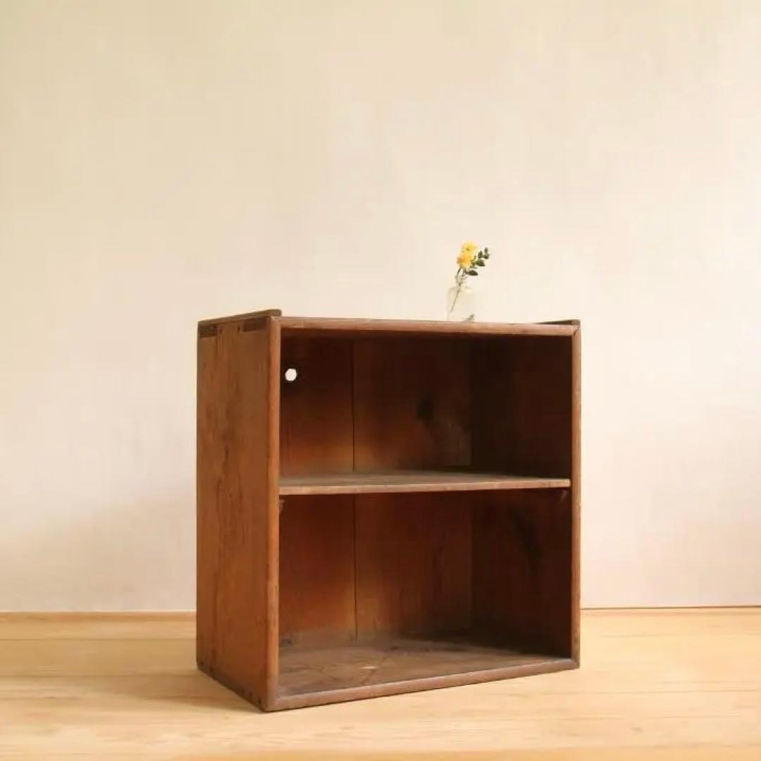 収納棚　棚　小物入れ　木製　古道具　古家具　アンティーク　ビンテージ　レトロ