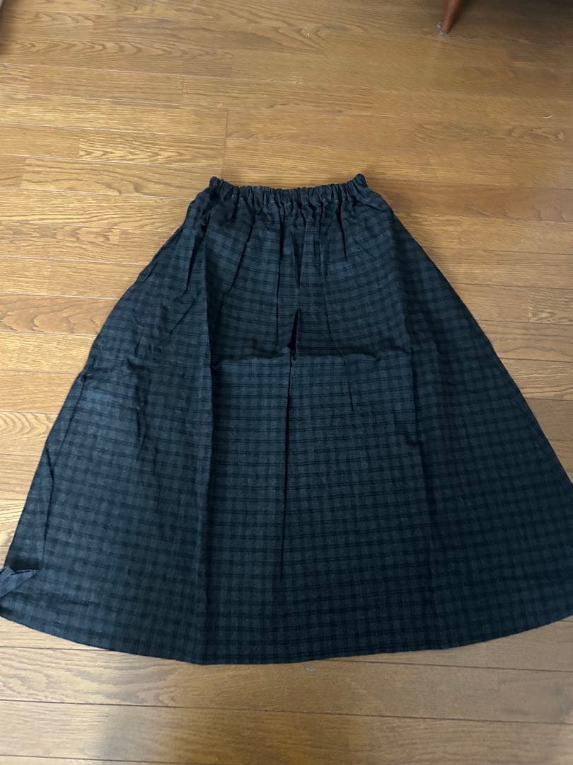 ichi Antiquite's綿麻チェックスカート新品未使用