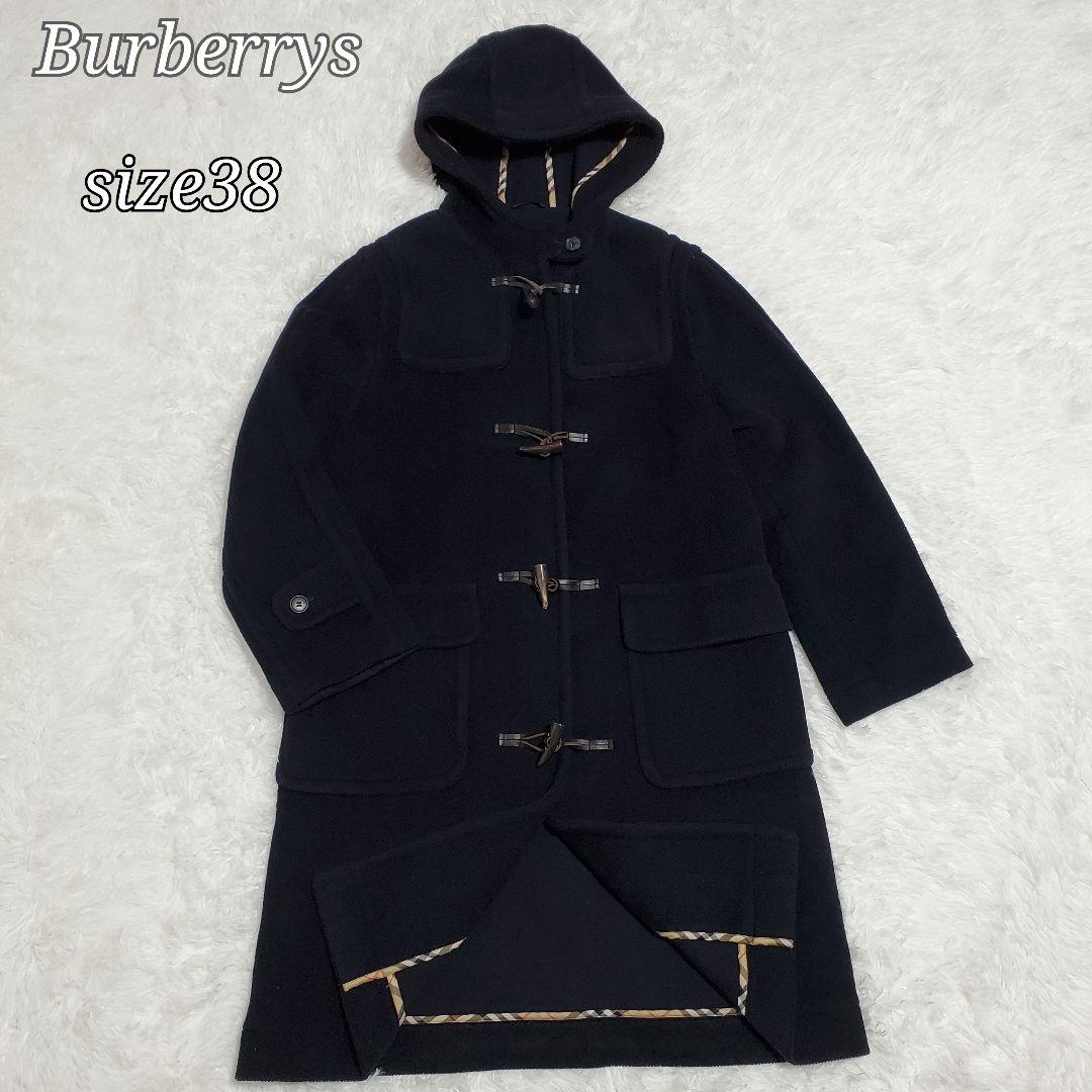 BURBERRYS　ダッフルコート　ノバチェック　フード　ダークネイビーゆっか様