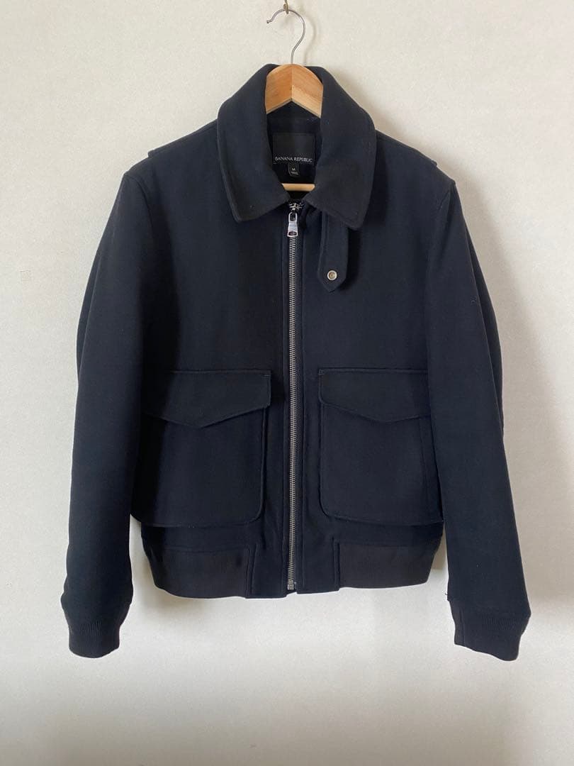 BANANA REPUBLIC バナナリパブリック　メルトンウール　ブルゾン　M BANANA REPUBLIC メルトンウールブルゾン - Fresh Service NECESSARY