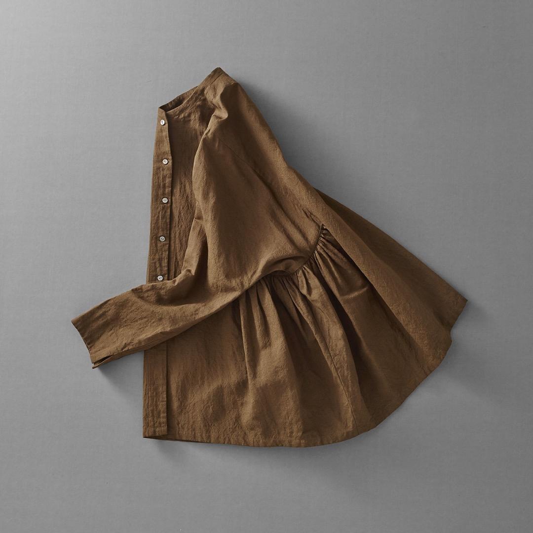 25AW 新作 ARTS&SCIENCE Side gather blouse