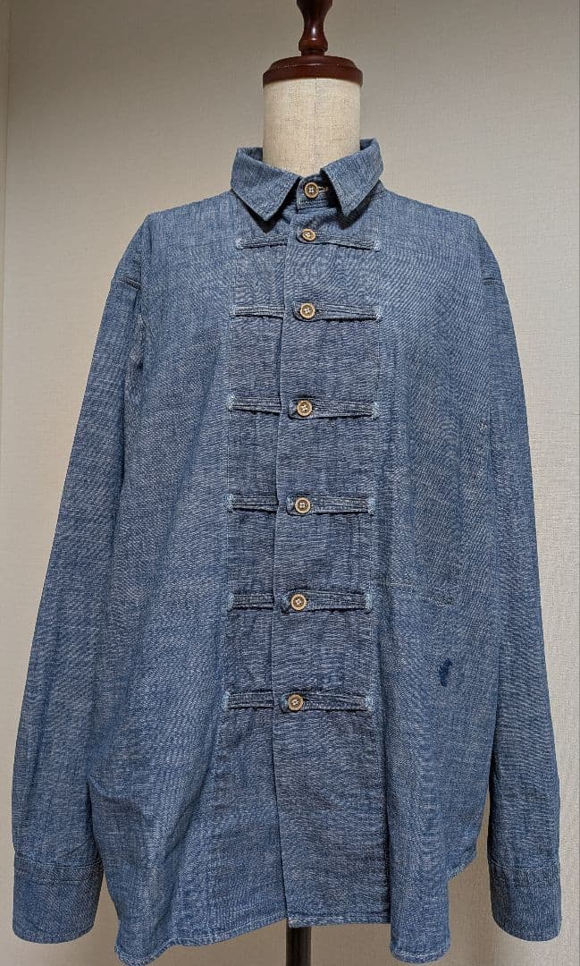 45R タツノオトシゴダンガリーシャツ 日本製 美品