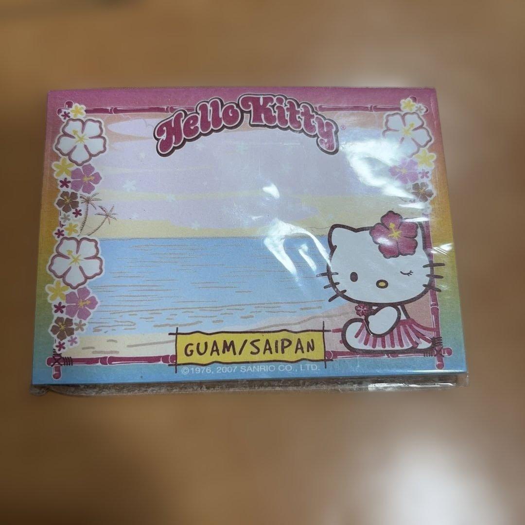 サンリオ ハローキティ メモ帳 2007 グアム サイパン ハワイ レトロ