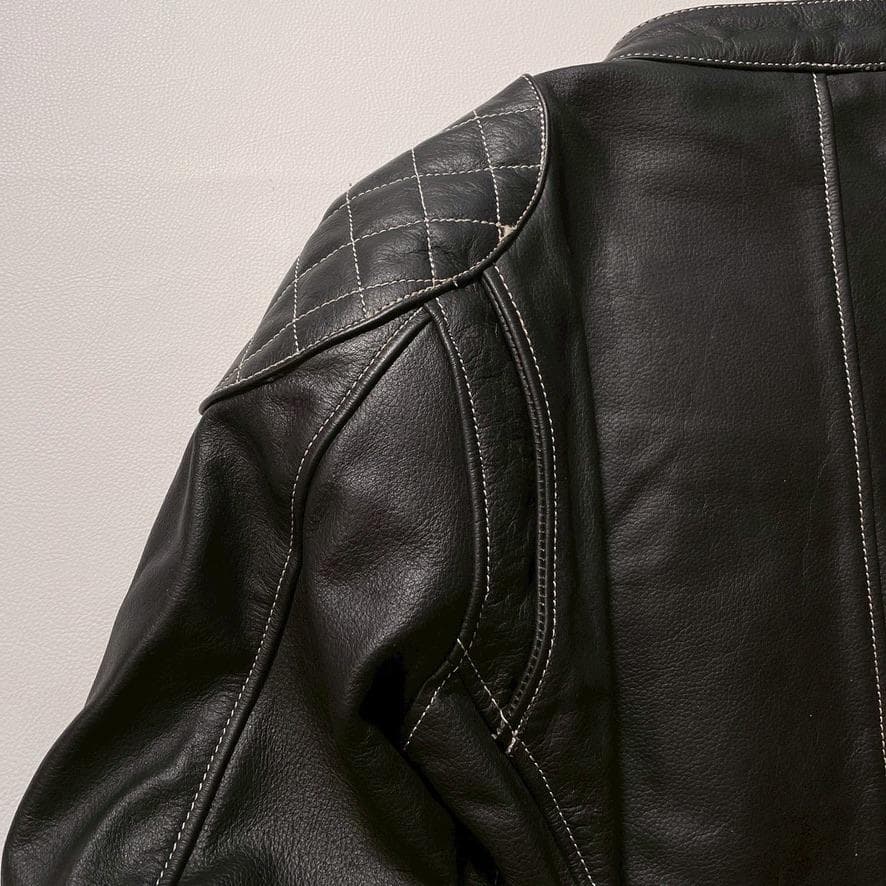 なかじん様専用】MOTO FIELD ライダースジャケット L レザー 黒