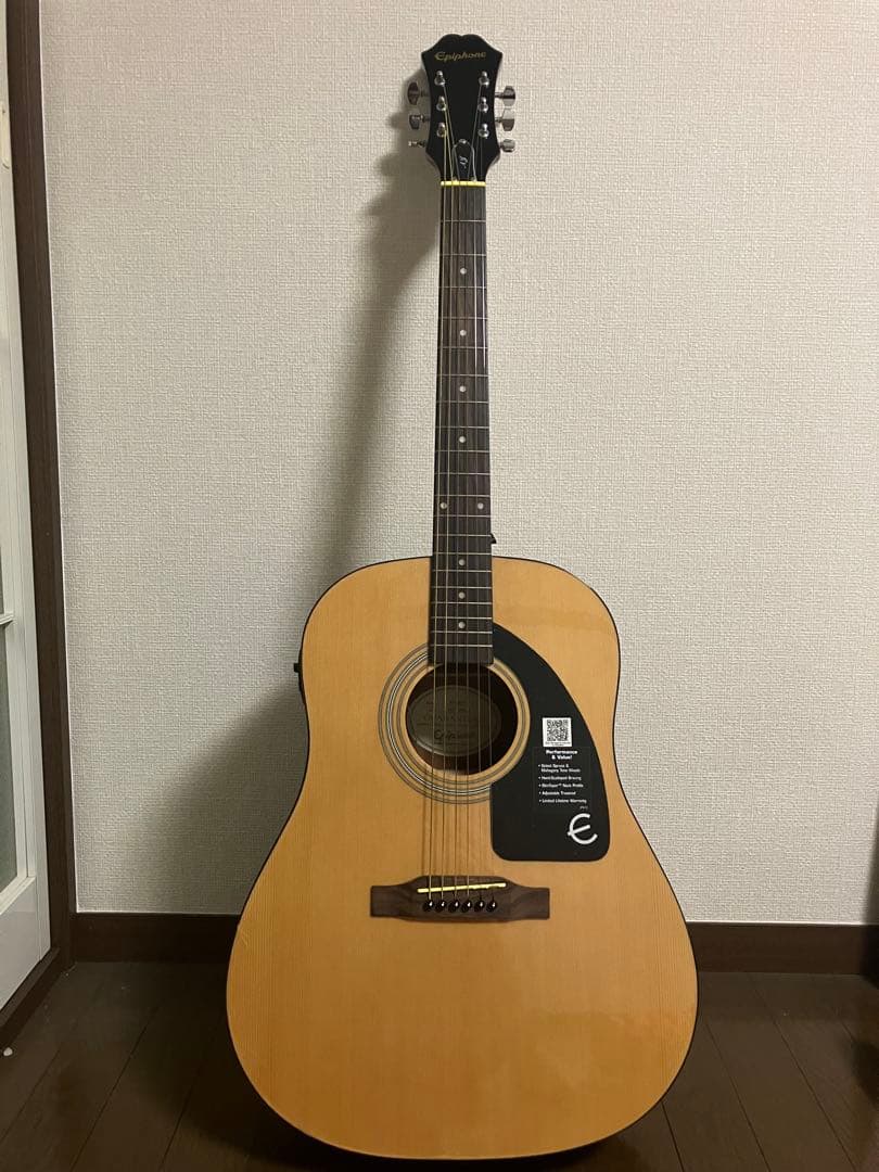 エピフォン　AJ-100NA 改FISHMANエレアコ ソフトケース付