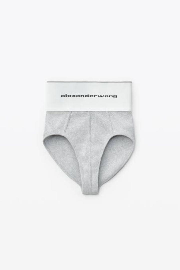 alexanderwang リブジャージー ロゴ エラスティックアンダーウェア