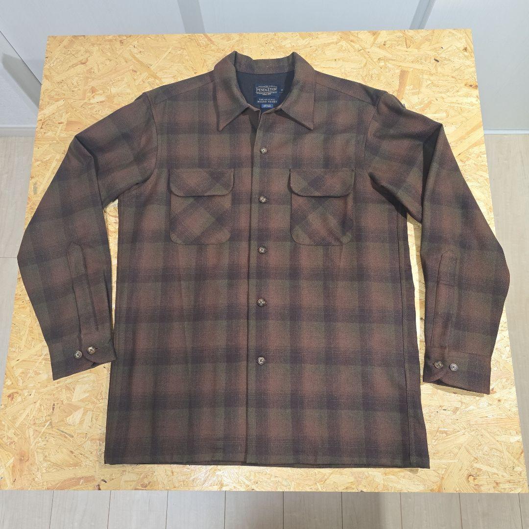 m*c様 [未使用品]　PENDLETON ウール ボードシャツ ブラウンオンブ