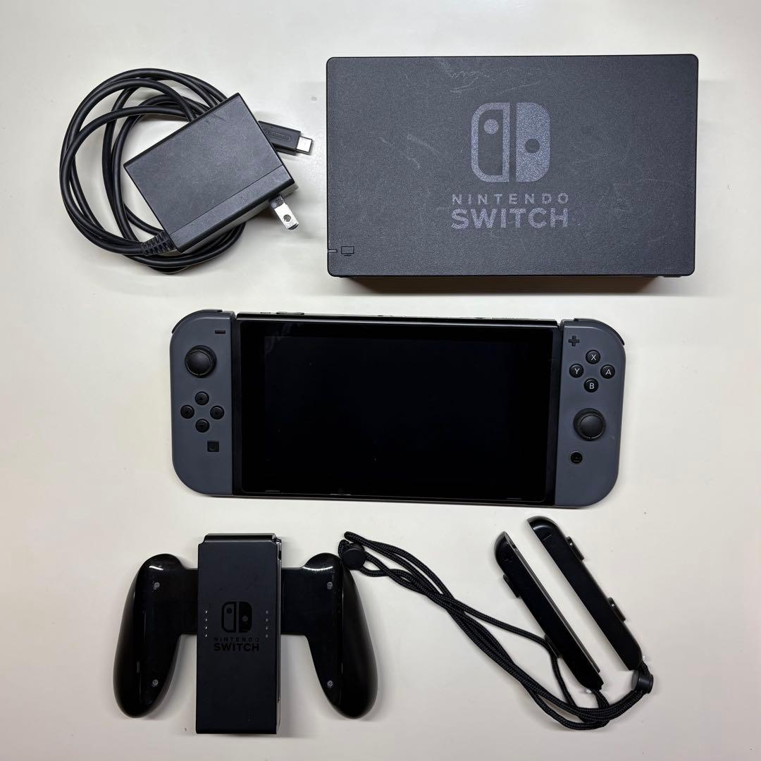 Nintendo Switch 本体セット（グレー）動作確認済 ※箱なし