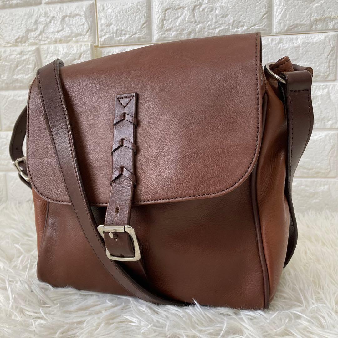 SOMES SADDEL✨極美品　メッセンジャーバッグ　スクエア　レザー　金具 美品】SOMES SADDLE ソメスサドル 本革 フラップ ショルダーバッグ