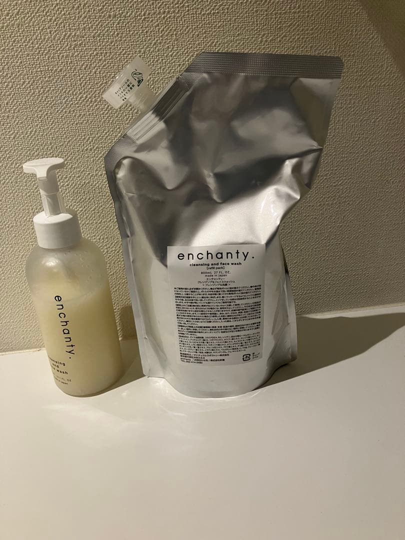 エンチャンティー　enchanty クレンジング＆洗顔料 ボトルと詰替用