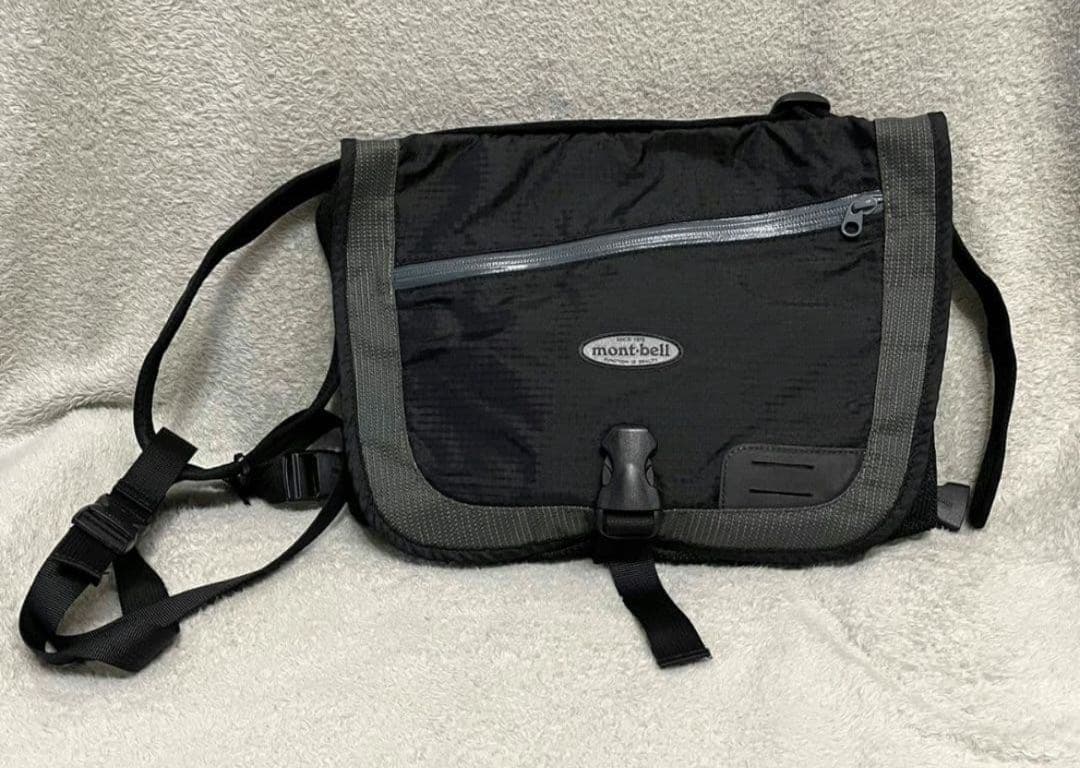 Y2K montbell モンベル ショルダーバッグ　メッセンジャーバッグ　黒