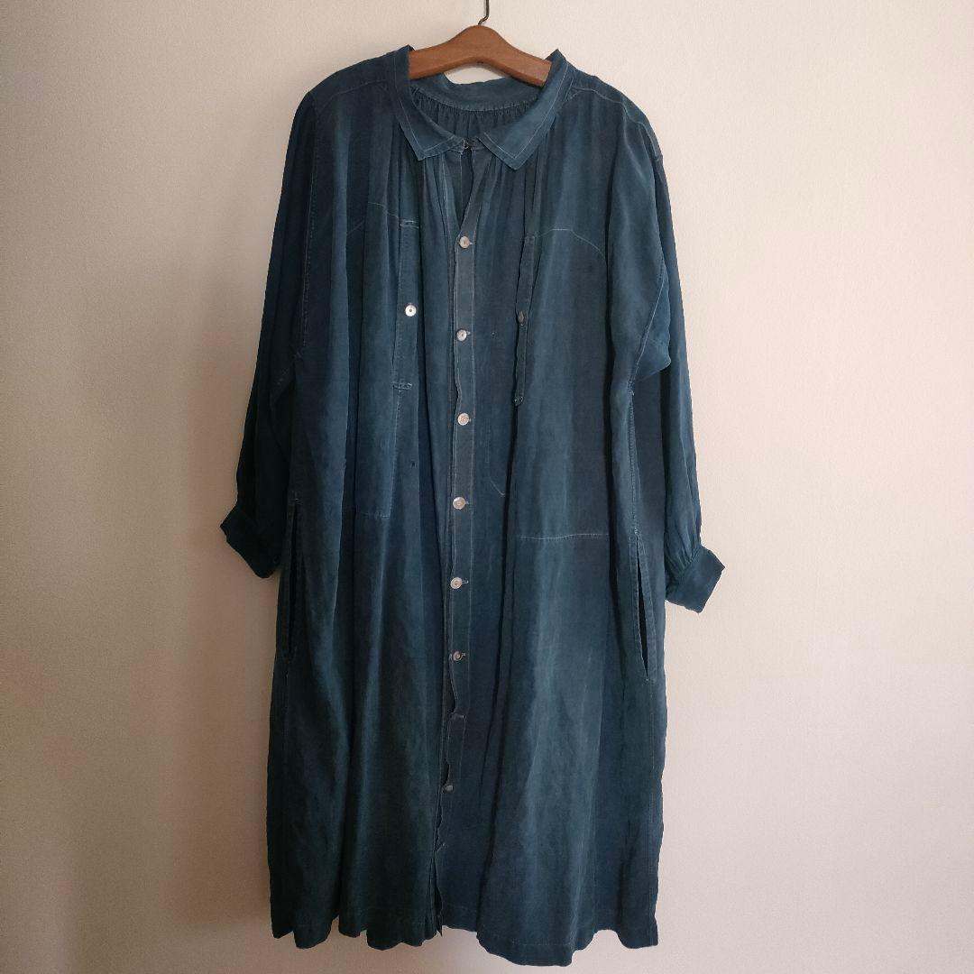 ジャケット・アウター 1910s biaude full open indigo linen