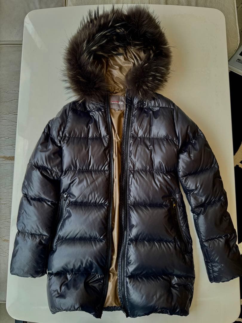 【綺麗】デュベティカ KAPPA ダウンコート 38 ラクーンファー