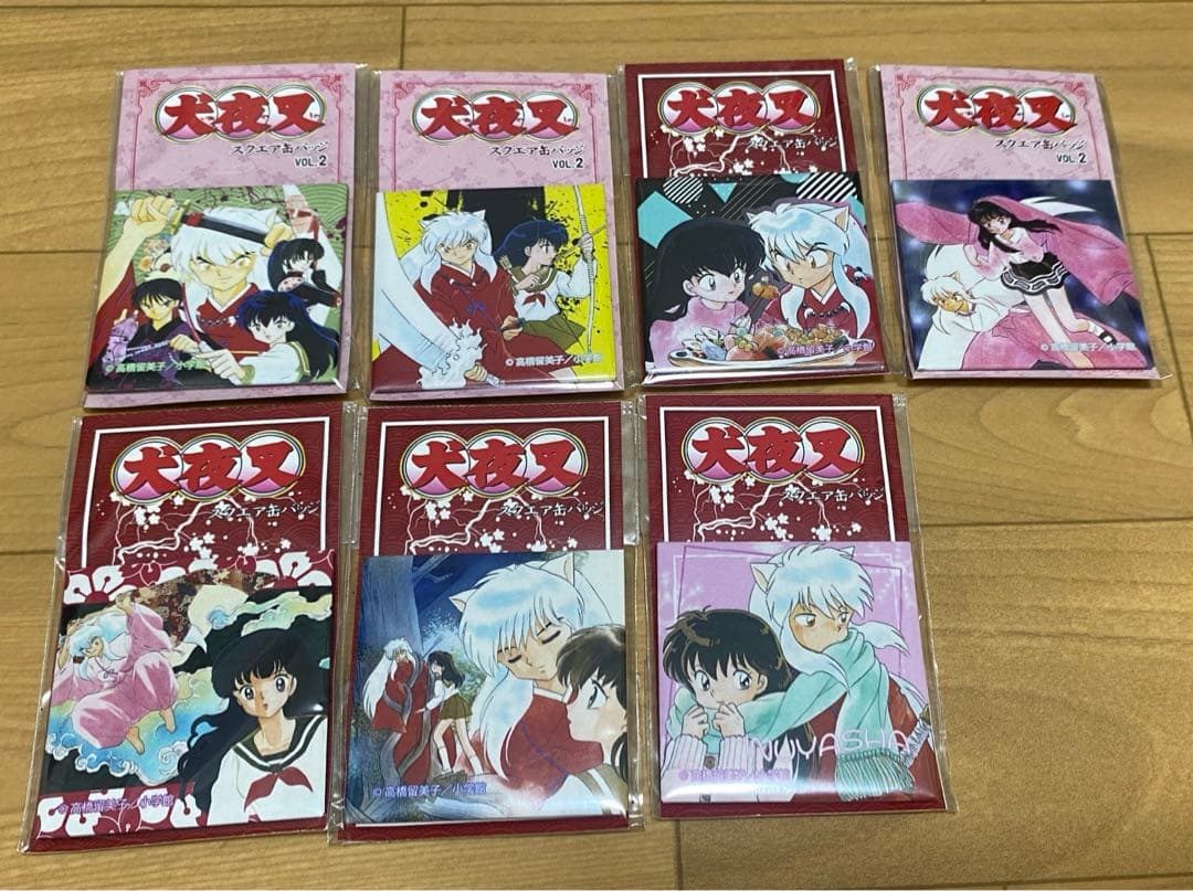 （ひのの）犬夜叉スクエア缶バッチセット売り