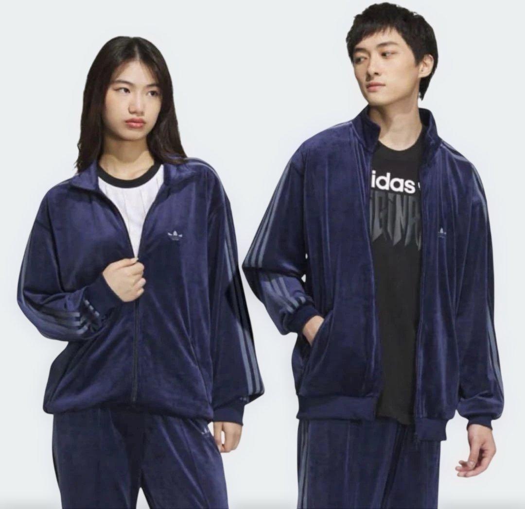 Lサイズ　ベッケンバウアー　ネイビー　トラックジャケット　ベロア