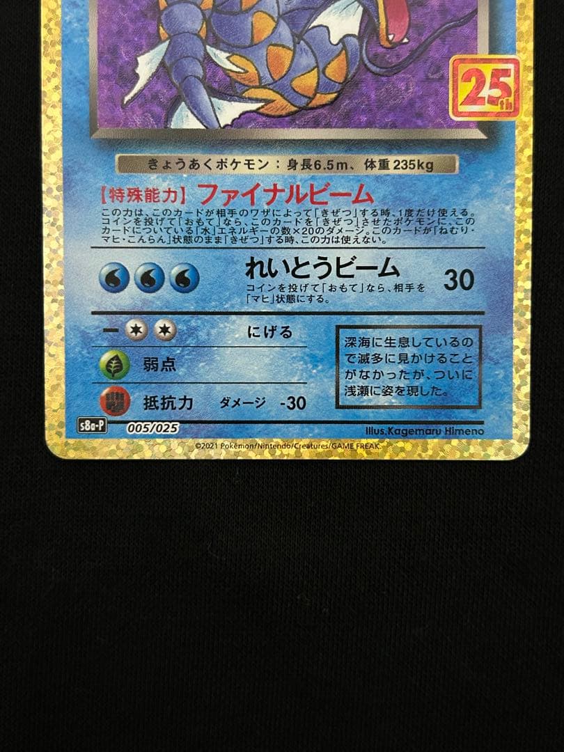 連休限定価格】25周年プロモカード ひかるコイキング わるいギャラドス