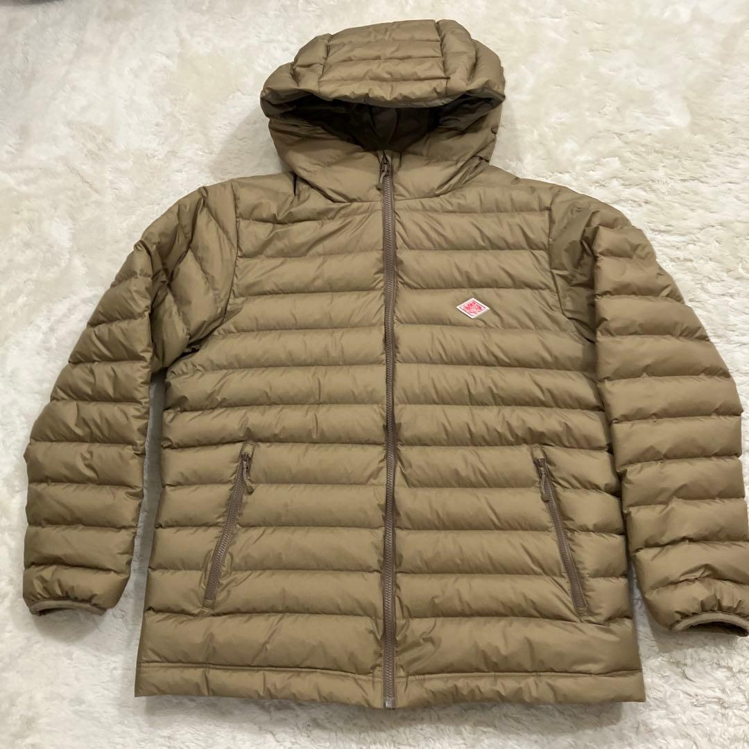 専用。DANTON ダントン フード付ミドルダウンジャケット キャメル38サイズ