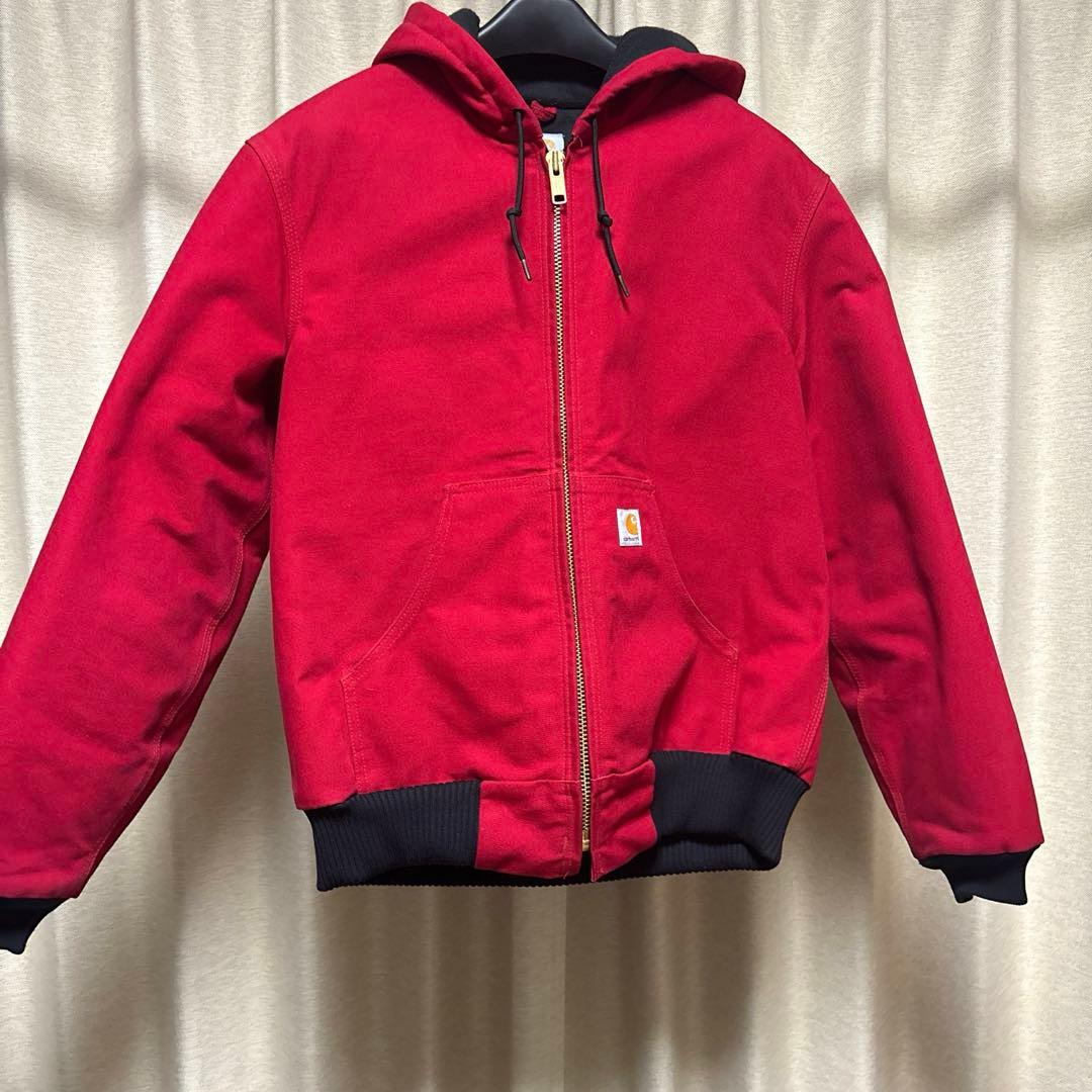 カーハート Carhartt アクティブジャケット USA製 90s Carhartt Blanket Lined Black Denim Active Jacket 黒 XXL