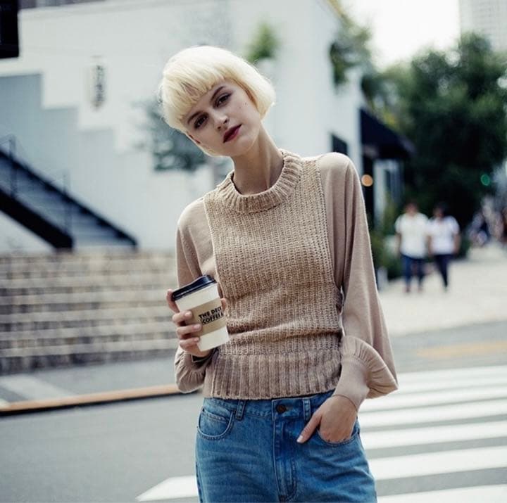 amerivintage◆VERIOUS GAUGE KNIT