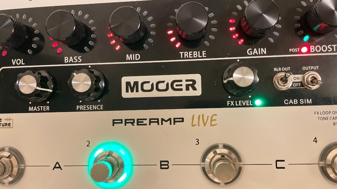 Mooer PREAMP LIVE ムーア アンプシミュレーター Mooer Preamp Live