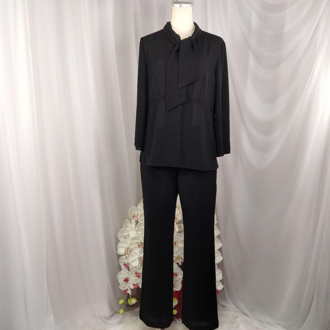 【美品】11号　東京ソワール　ヒロミヨシダ　夏　手洗い可能　ブラウス　パンツ