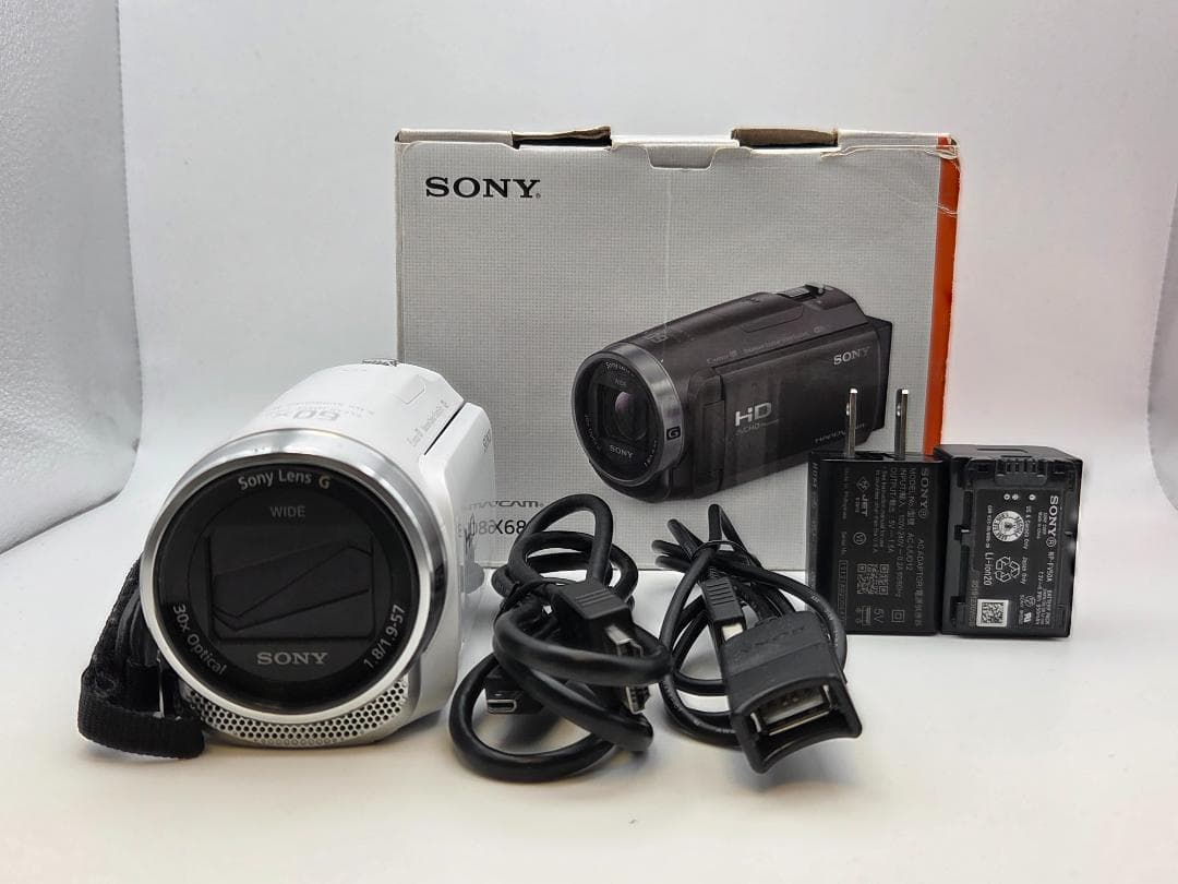 SONY HDR-CX680 W ホワイト デジタルビデオカメラ
