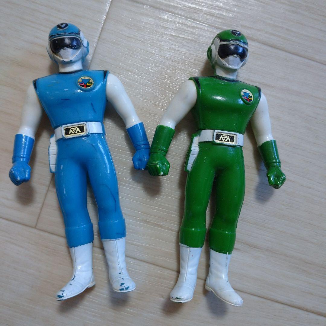 超新星フラッシュマン グリーンフラッシュ ブルーフラッシュ ソフビ