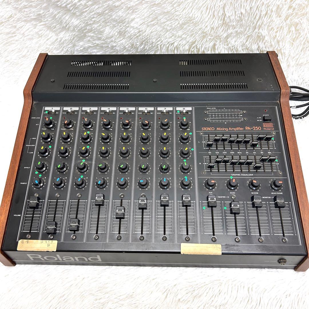 希少】Roland ステレオミキシングアンプ PA-250 - メルカリ