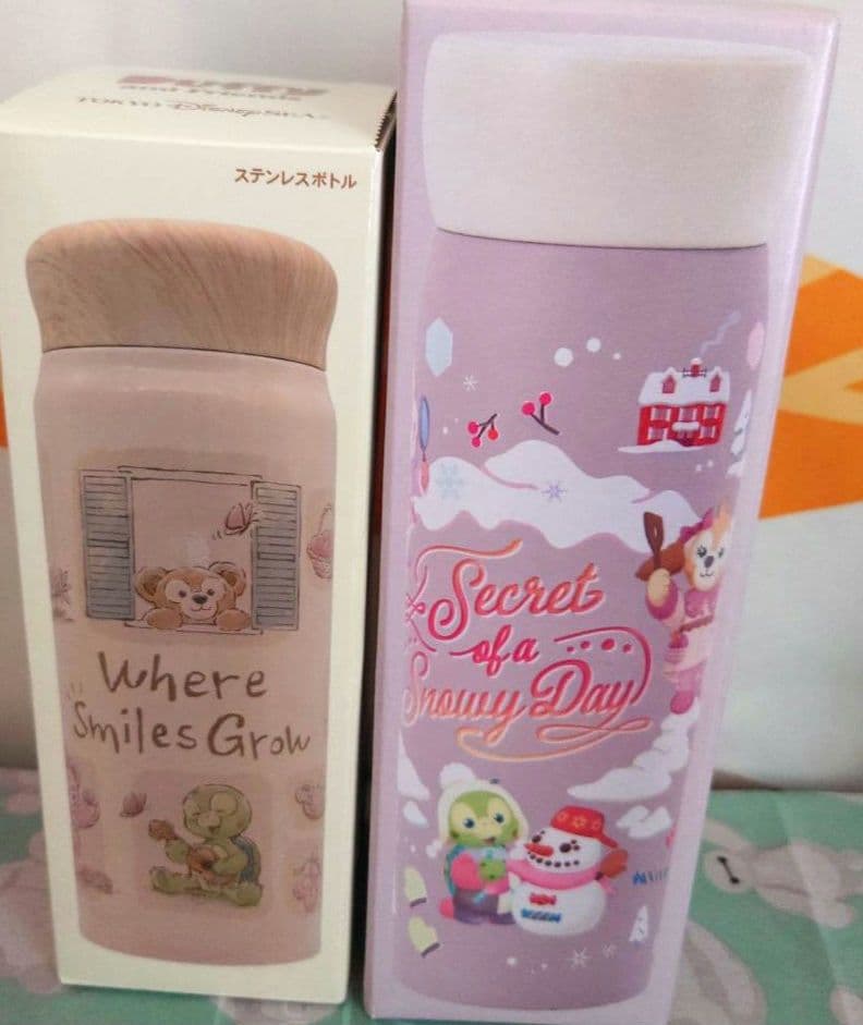 未使用　ダッフィー&フレンズ　ステンレスボトル　2個セット　ウェアスマイルグロウ