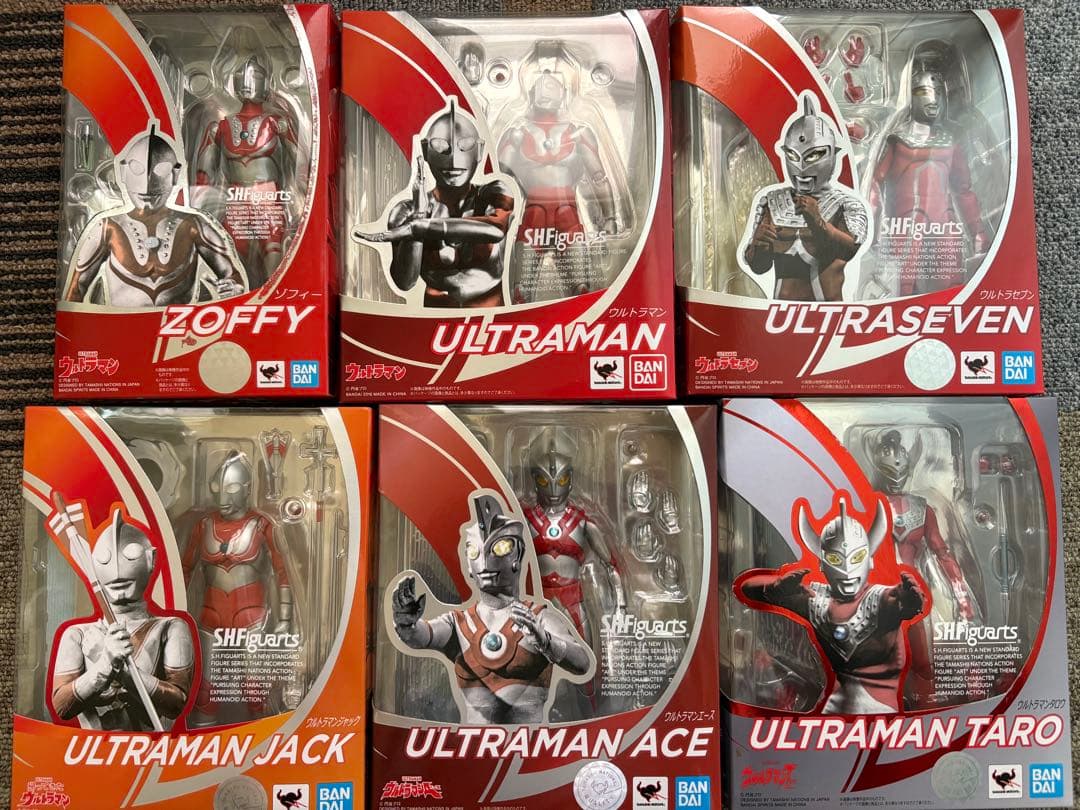 SHFiguarts ウルトラマン ウルトラ六兄弟 フィギュアセット 遂に6兄弟勢揃い！「ウルトラマンエース」が7月、S.H.Figuartsシリーズ