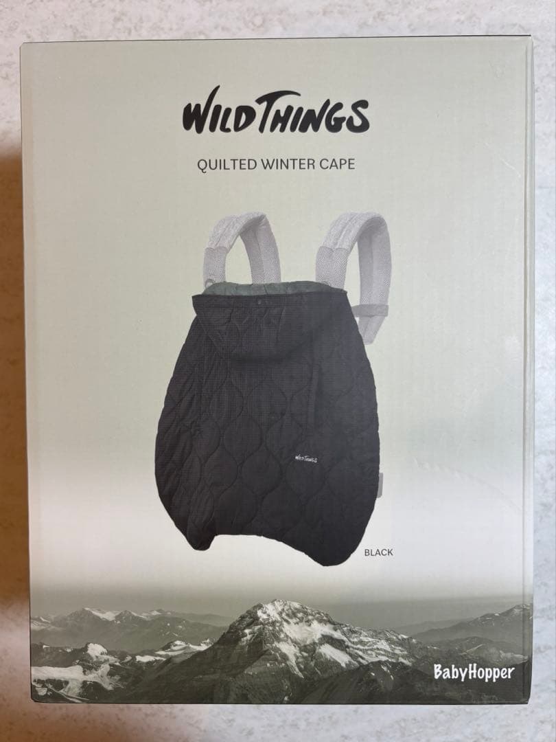 WILD THINGS キルティング防寒ケープ／ブラック