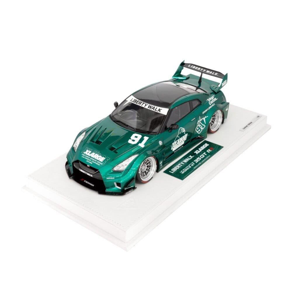 リバティーウォーク×エクストララージ 1/18 メイクアップ LB- GTR35