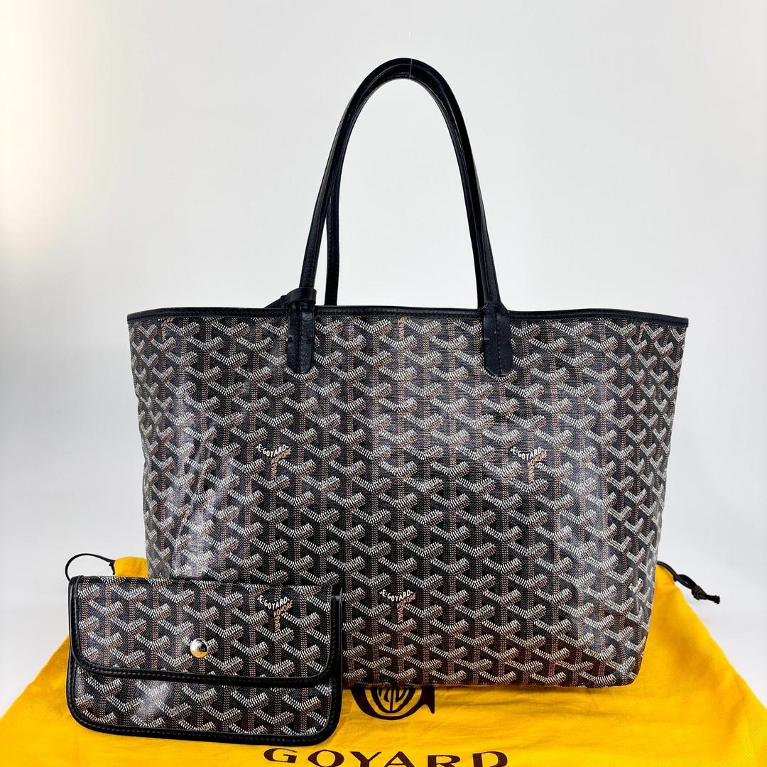 超極美品 ゴヤール サンルイPM トートバッグ ハンドバッグ ブラック メンズ