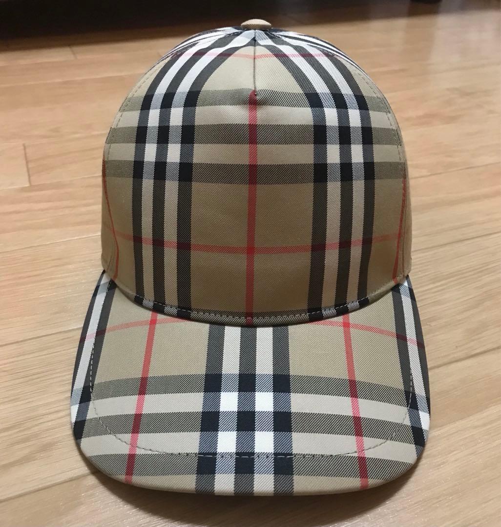 Burberry バーバリー　チェック柄 ベースボールキャップ　L 60
