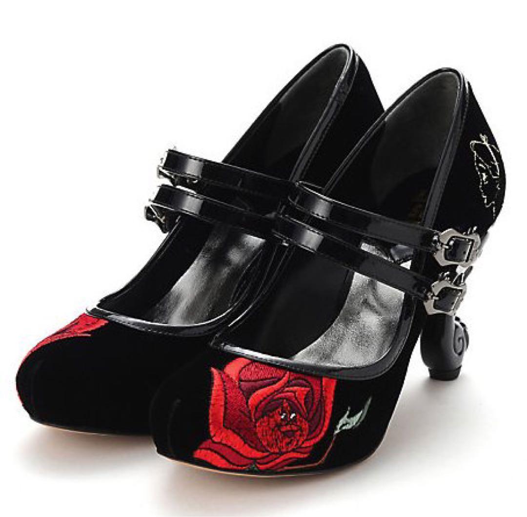 コラボ限定廃盤品 ANNA SUI アナスイ ふしぎの国のアリス 猫足パンプス