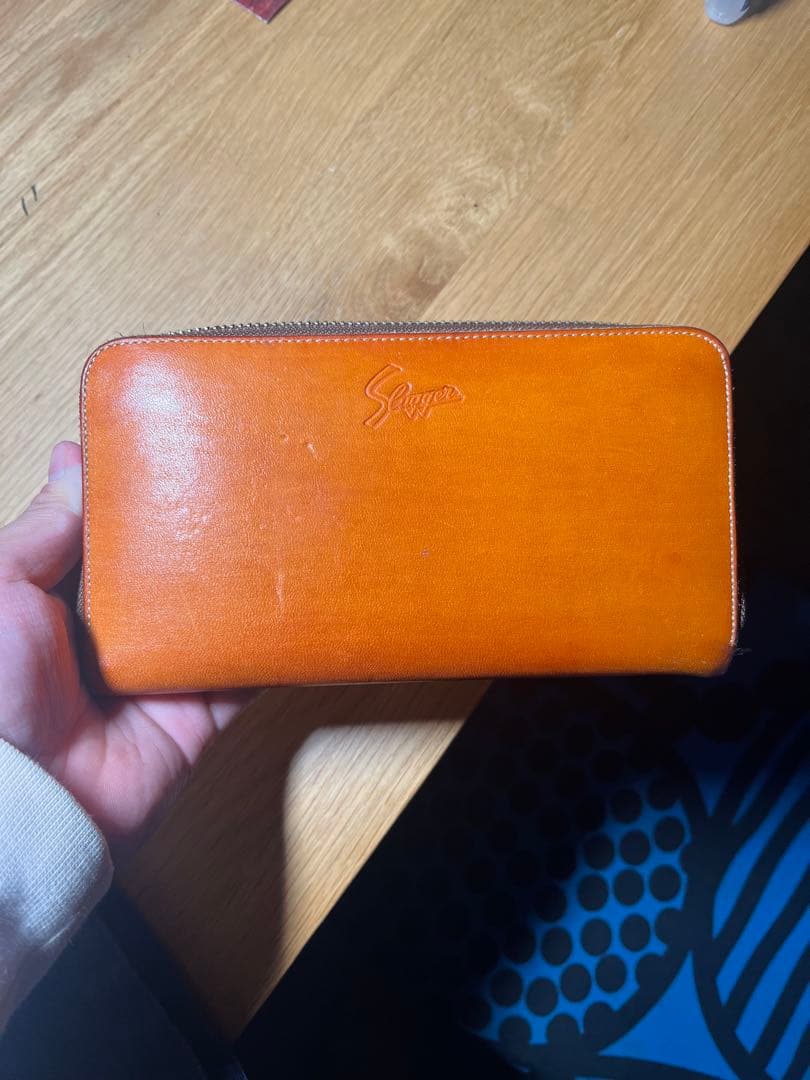 野球　久保田スラッガー グローブ革財布