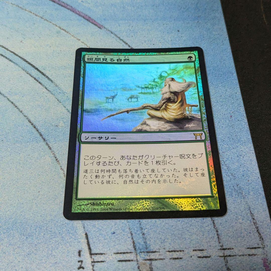 【MTG】垣間見る自然 日本語 Foil