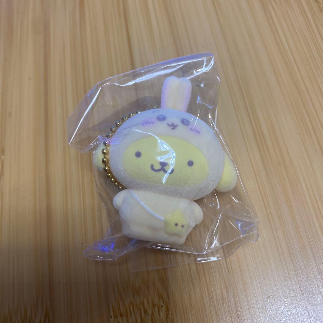 ちいかわ サンリオ フロッキーマスコットチャーム ポムポムプリン