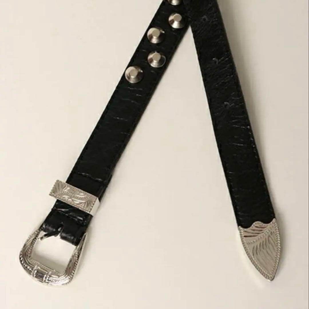 elconductorH LEATHER TRAPEZOID STUDS