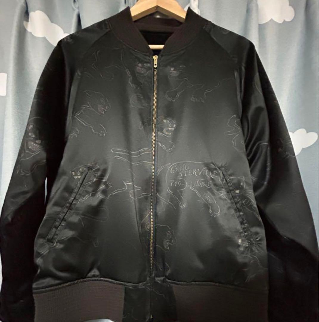 ブラック パンサー刺繍 ジップアップジャケット GANGSTERVILLE - メルカリ