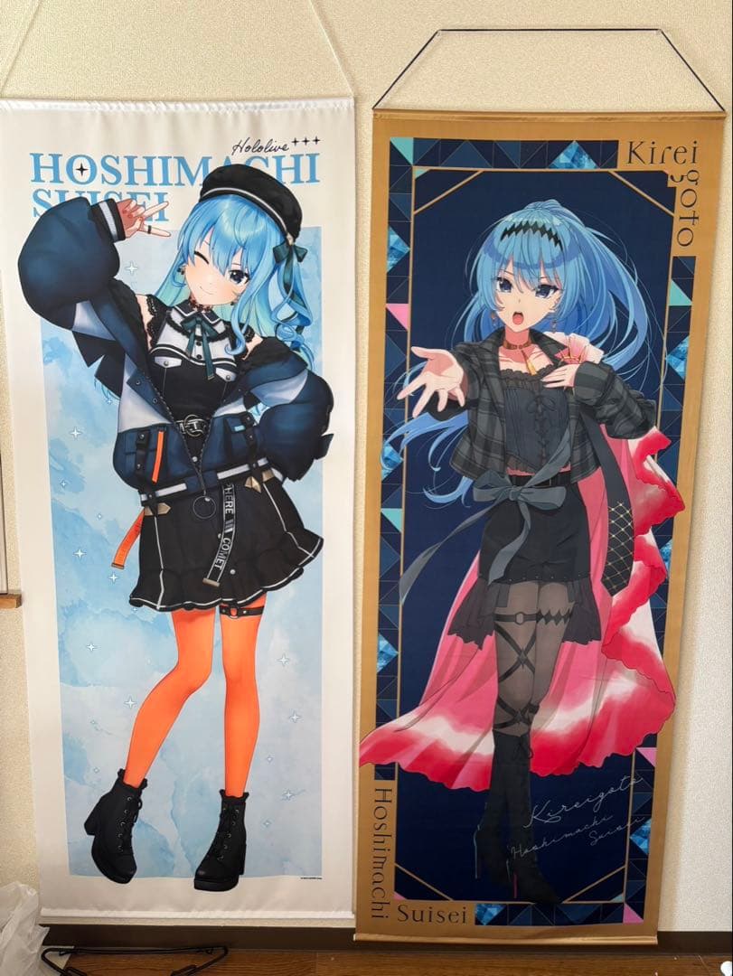 Vtuber 星街すいせい 等身大タペストリー 綺麗事含 2点セット バラ売り可