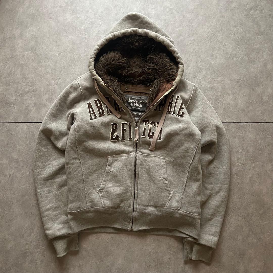 トップス Abercrombie & Fitch grunge parka gray