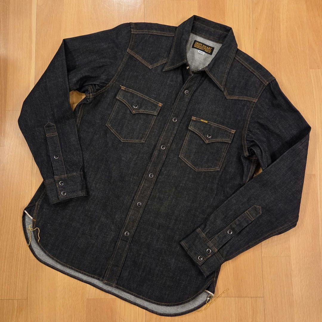 極美品！アイアンハート IRON HEART ウエスタン デニムシャツ Mサイズ