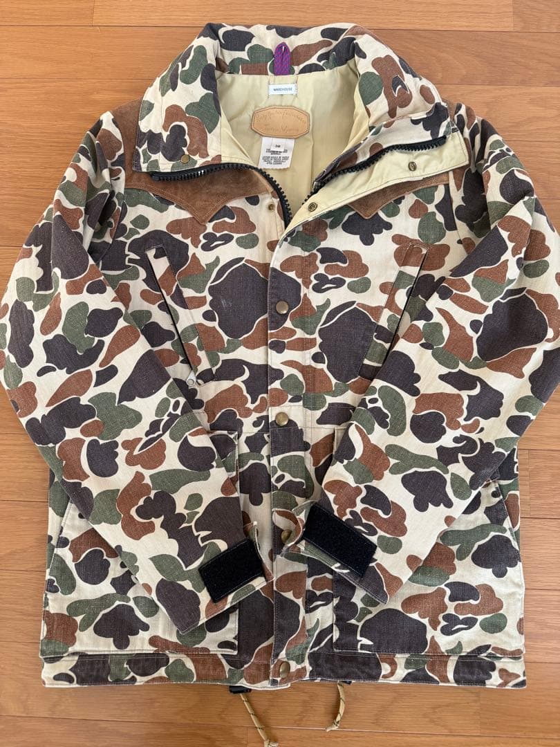 WAREHOUSE ウエアハウス カモフラージュ マウンテンパーカー 38