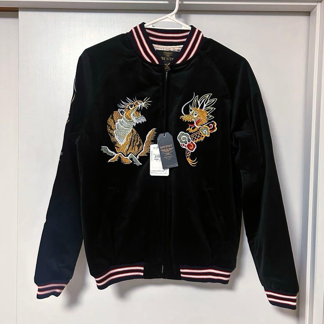 新品　Houston スカジャン　ブラック HOUSTON（ヒューストン） スカジャン メンズ レディース : ZOZOTOWN
