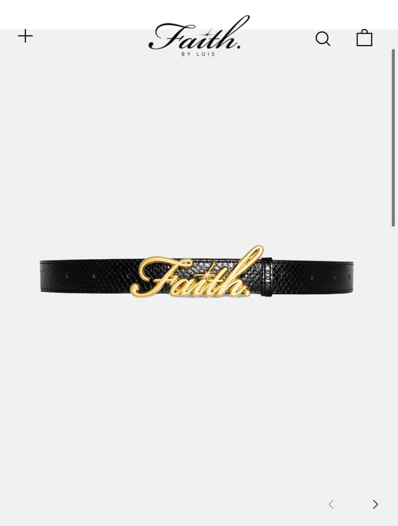 小物 Faith by LUIS Gold Faith Belt – FAITH BY LUIS