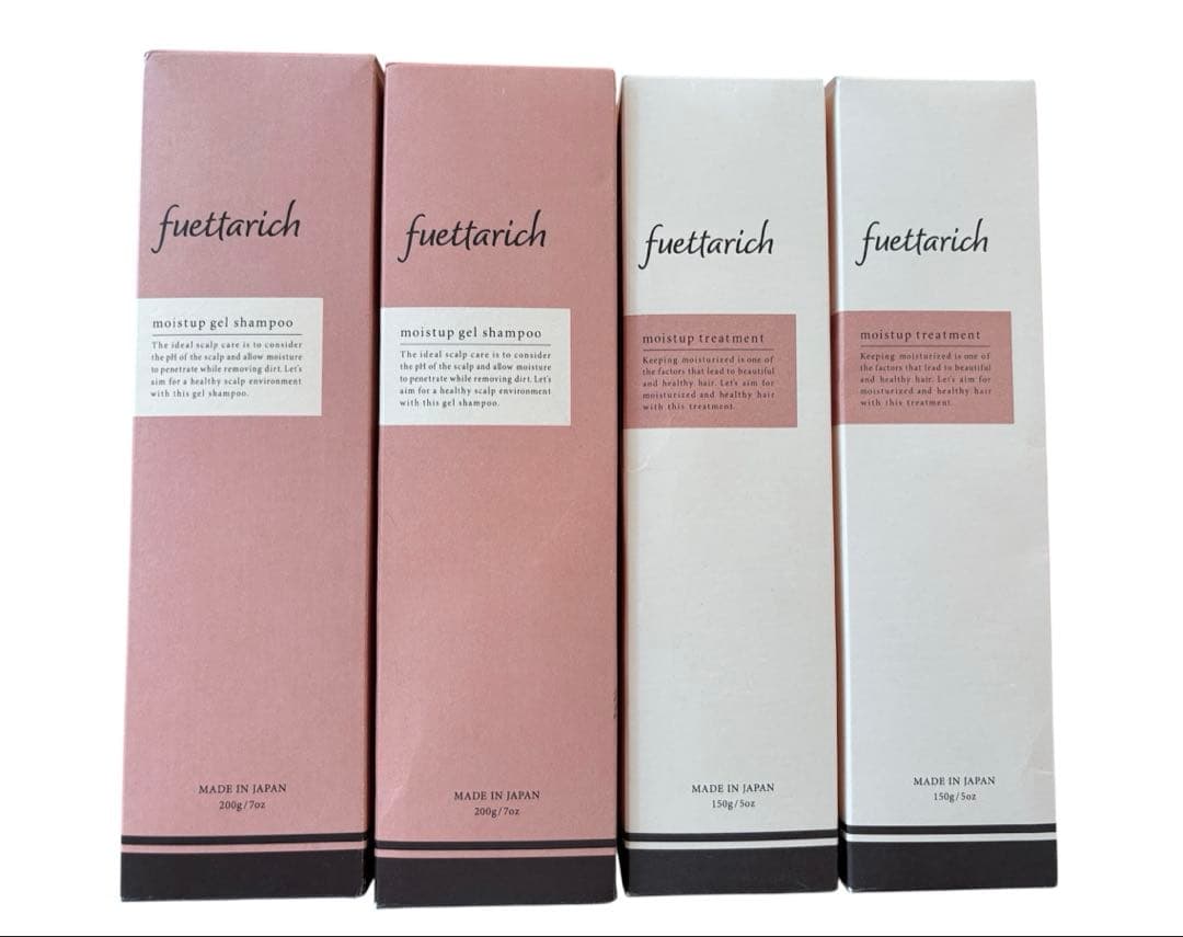 fuettarich モイストアップ シャンプー トリートメント 4本セット