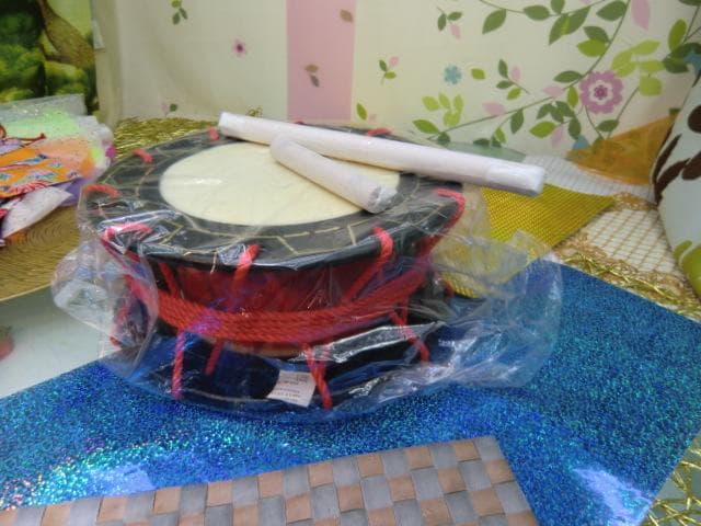 R(送料無料)15.980円　エイサー用　締め太鼓30cm  撥付き　楽しく