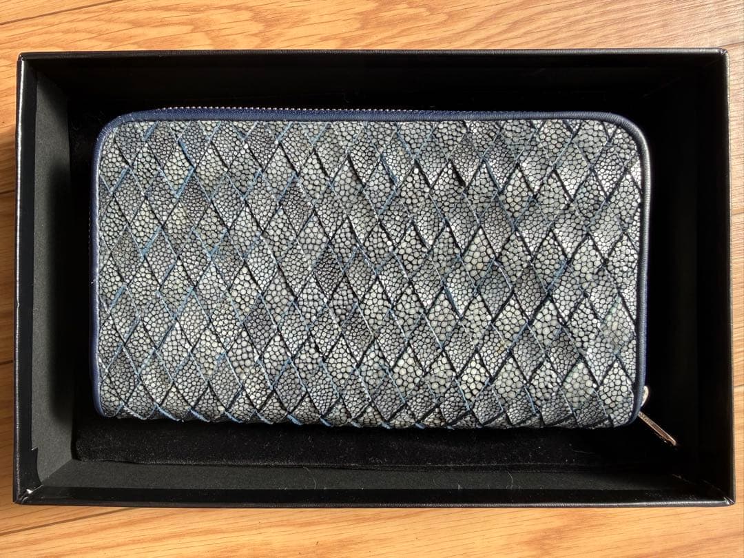 定価約15万 極美品 muta ガルーシャ イントレ ダブルジップ 長財布 muta - mutaムータ☆ガルーシャ イントレチャートツインジップ長財布