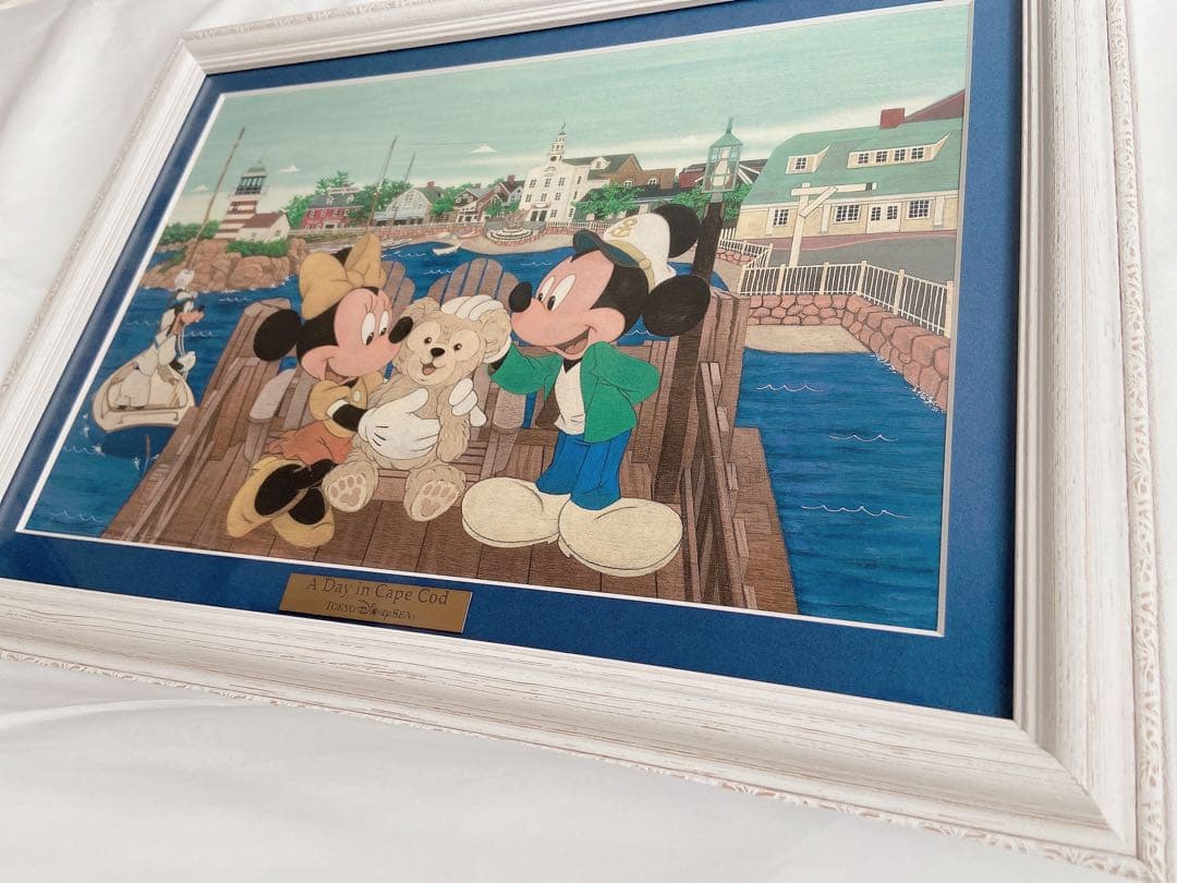 認定証有り 35周年ダッフィー ジクレー版画 ケープコッドの1日